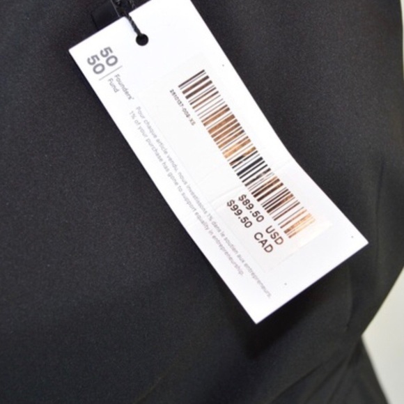 Frank & Oak Black Short Sleeve Wrap Dress, Size XS - Picture 4 of 8